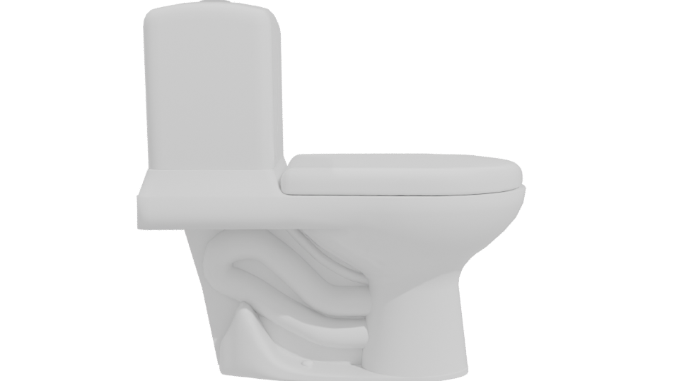 Stylish Bathroom Toilet Model 3D - Professional 3D Model Render 11