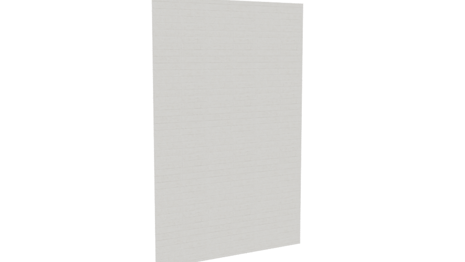 Minimalist White Wall Panel 3D - Professional 3D Model Render 4