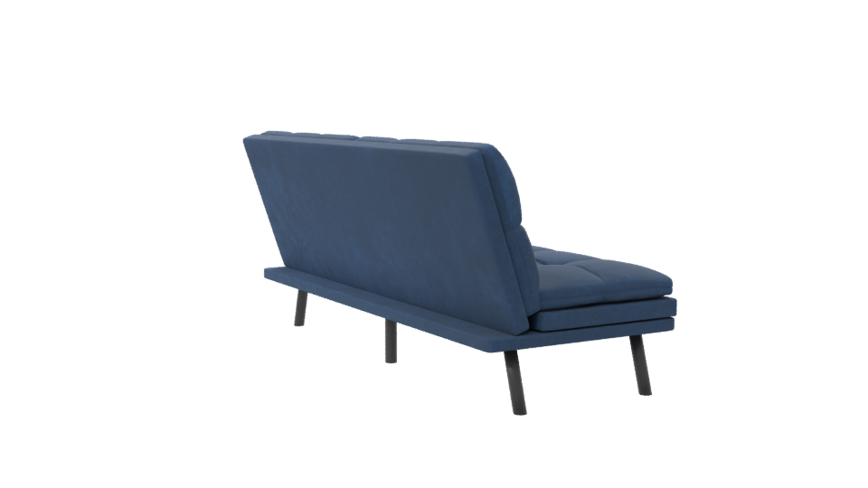 Stylish Blue Sofa 3D Model - Professional 3D Model Render 7
