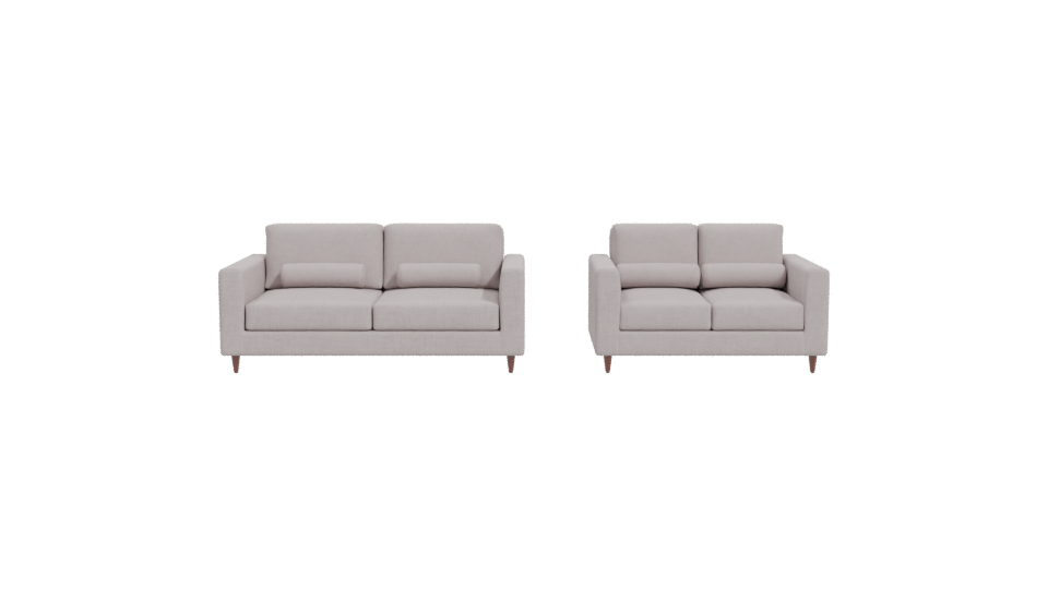 Elegant Minimalist Sofa Set 3D - Professional 3D Model Render 11