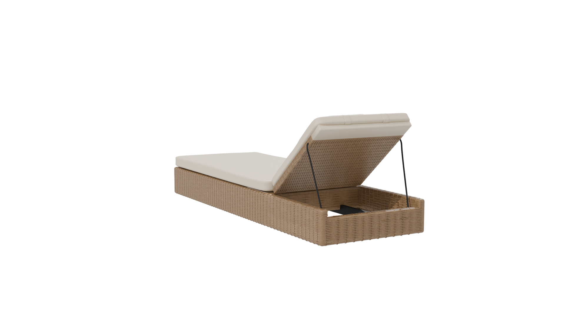 Stylish Outdoor Lounge Bed 3D - Professional 3D Model Render 22