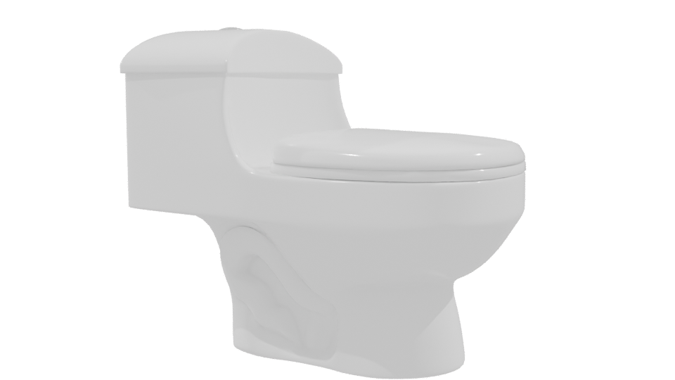 Sleek Modern Toilet 3D Model - Professional 3D Model Render 9