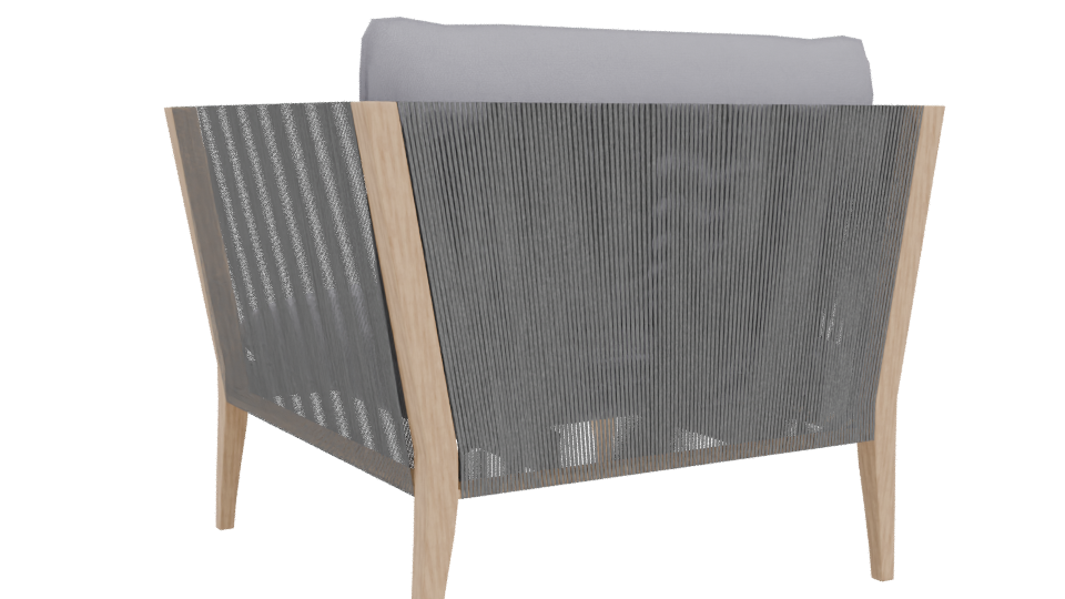 Stylish Modern Accent Chair 3D - Professional 3D Model Render 4