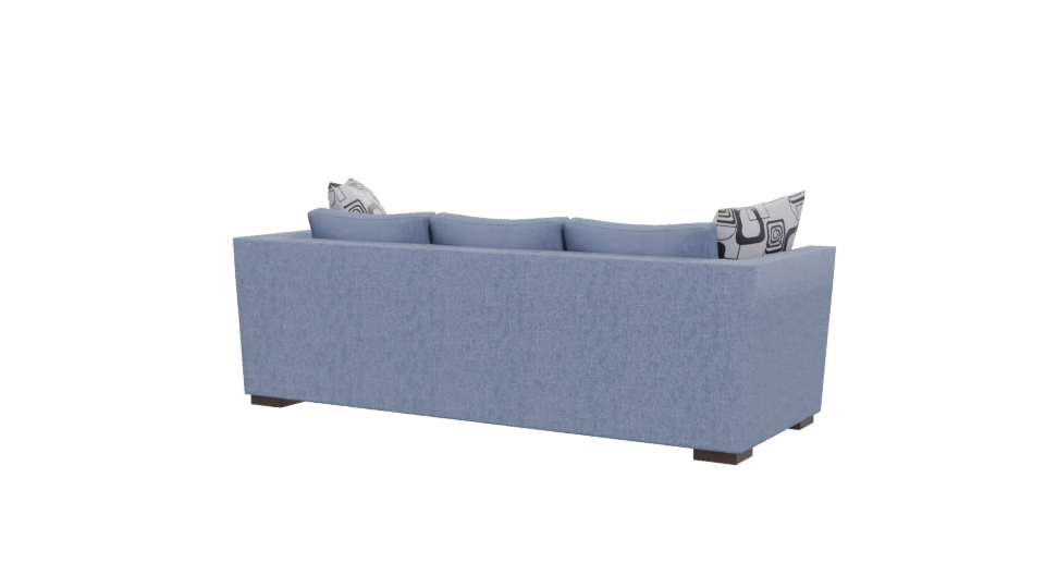 Stylish Blue Sofa 3D Model - Professional 3D Model Render 12
