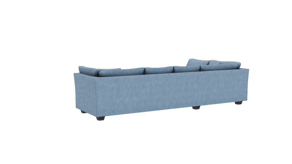 Modern L-Shaped Sofa Model - Professional 3D Model Render 4