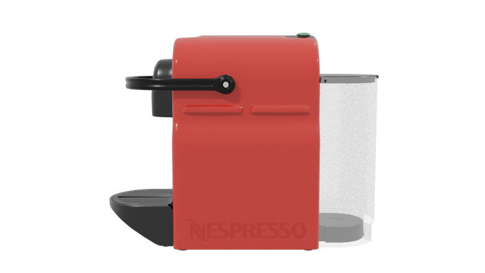 Stylish Red Coffee Machine Model - Professional 3D Model Render 2
