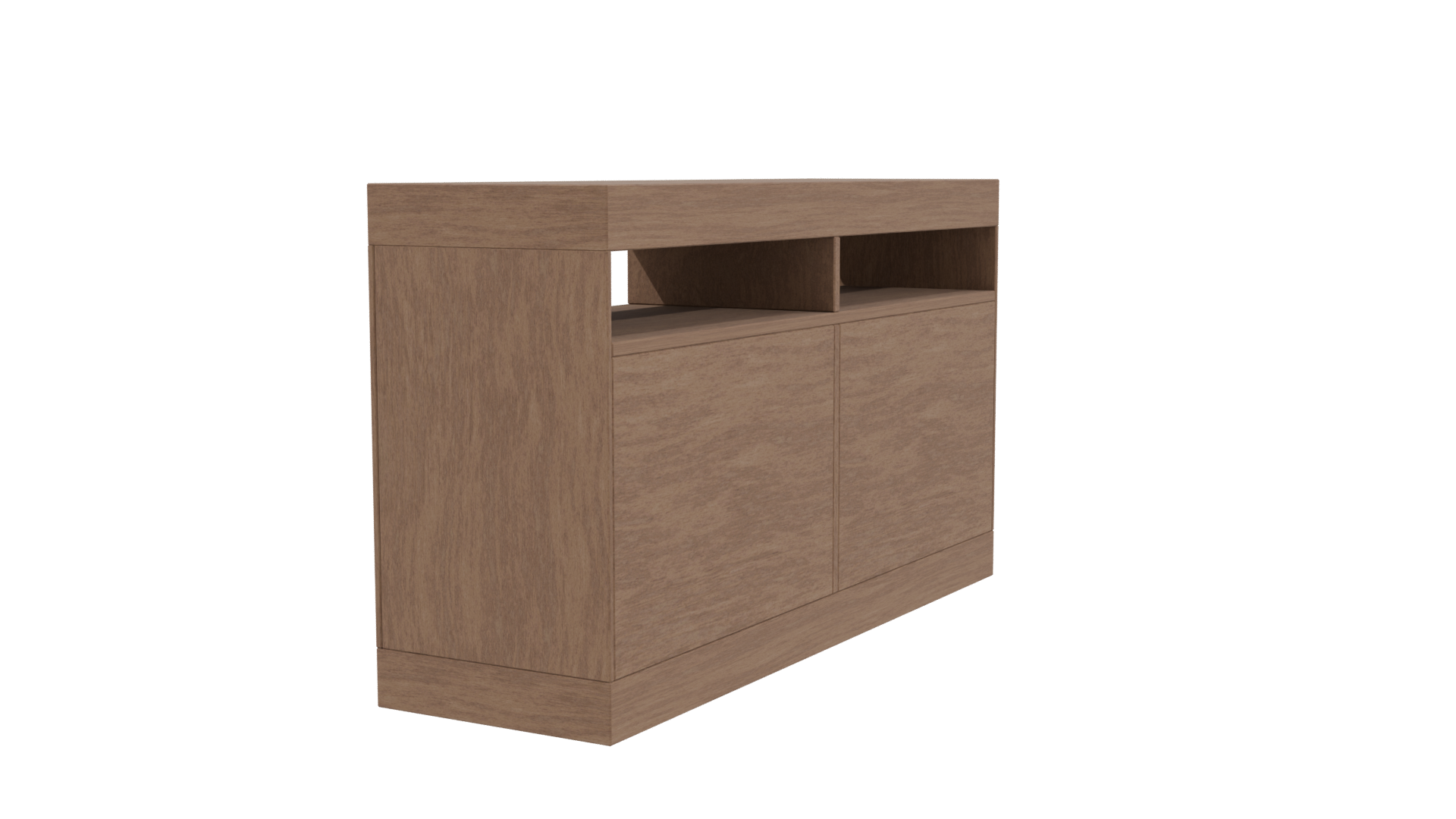 Stylish Wooden Console Table 3D Model - Professional 3D Model Render 3