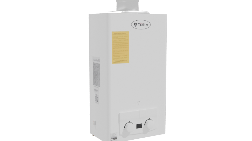 Compact Modern Water Heater Model - Professional 3D Model Render 10
