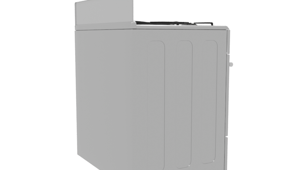 Stainless Steel Gas Range 3D - Professional 3D Model Render 7