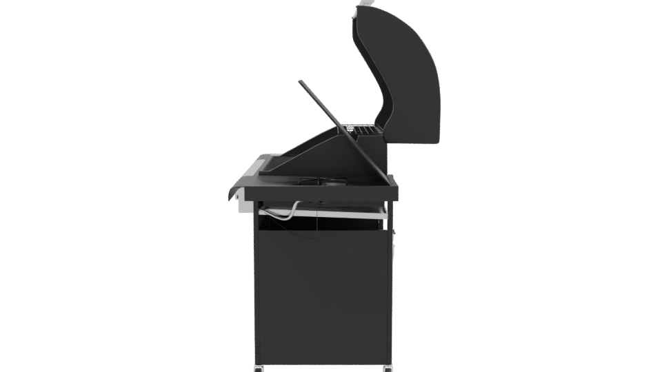 Stylish Outdoor Gas Grill 3D - Professional 3D Model Render 2