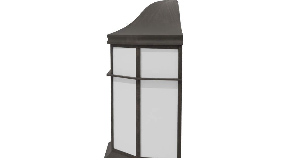 Elegant Octagonal Lantern Model - Professional 3D Model Render 2