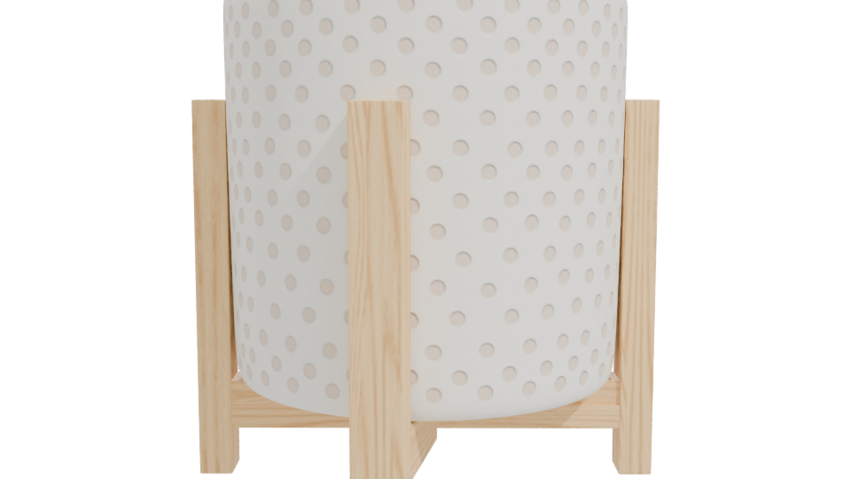 Minimalist Ceramic Planter Stand 3D - Professional 3D Model Render 11