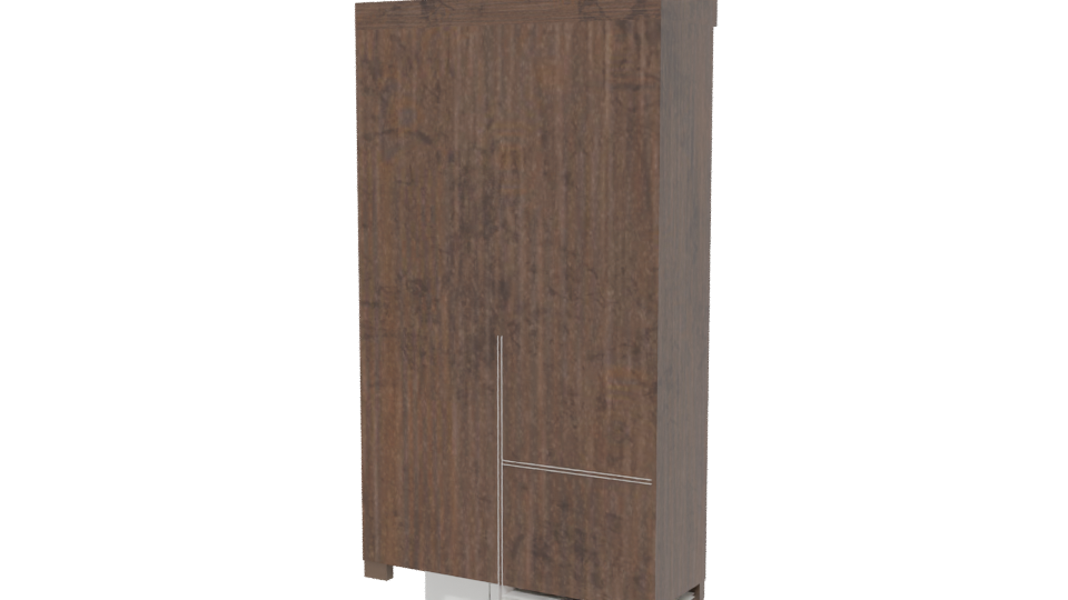 Stylish Wooden Cabinet 3D Model - Professional 3D Model Render 6