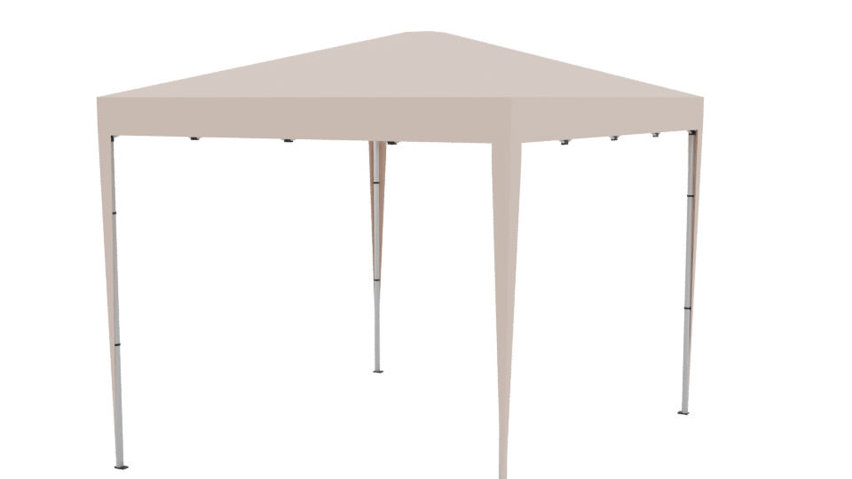 Stylish Outdoor Canopy Tent 3D Model - Professional 3D Model Render 3