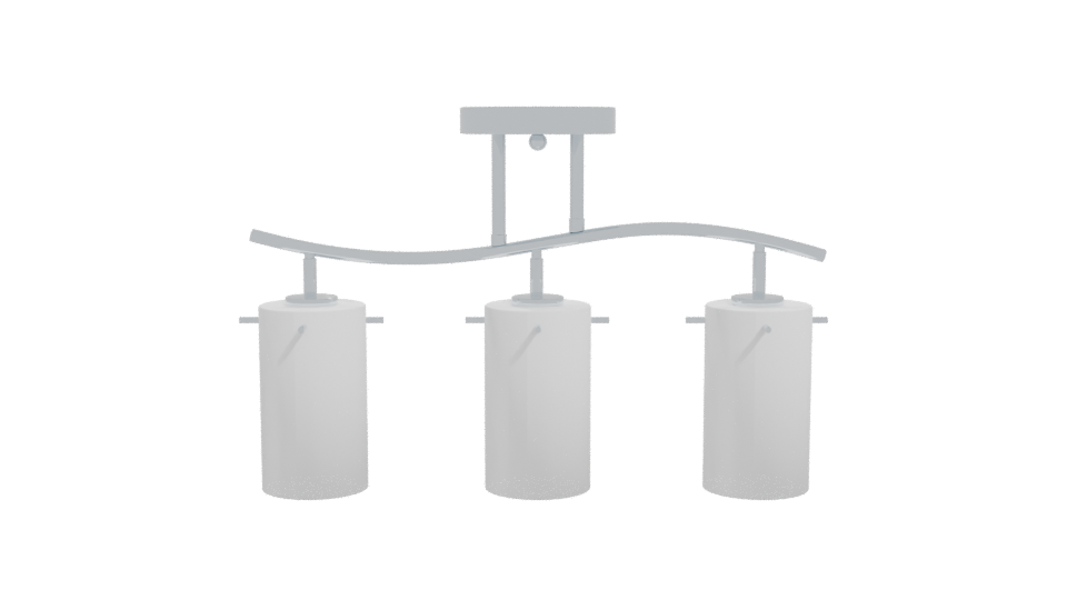 Sleek Modern Glass Pendant Lighting 3D Model - Professional 3D Model Render 11