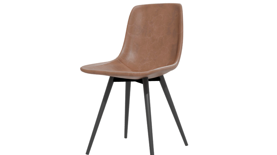 Stylish Modern Dining Chair 3D - Professional 3D Model Render 12