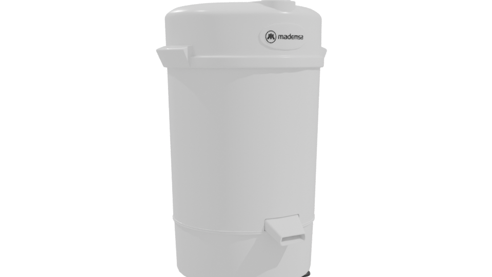 Sleek Modern Waste Bin 3D Model - Professional 3D Model Render 10