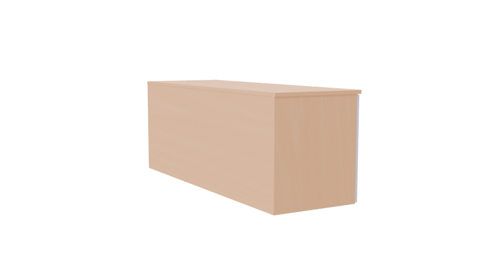 Minimalist White Storage Table 3D - Professional 3D Model Render 7