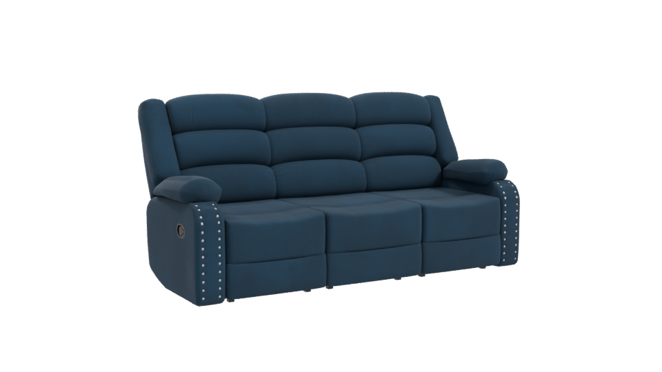 Stylish Reclining Sofa 3D Model - Professional 3D Model Render 10