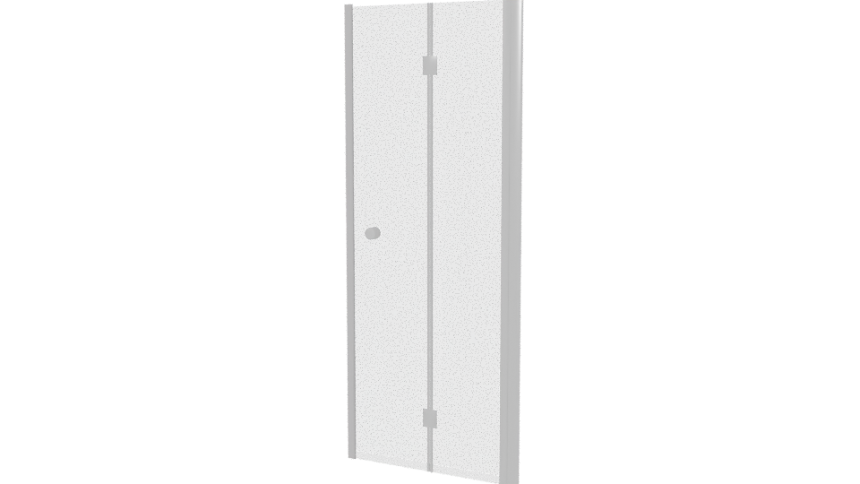 Glass Folding Shower Door 3D - Professional 3D Model Render 6
