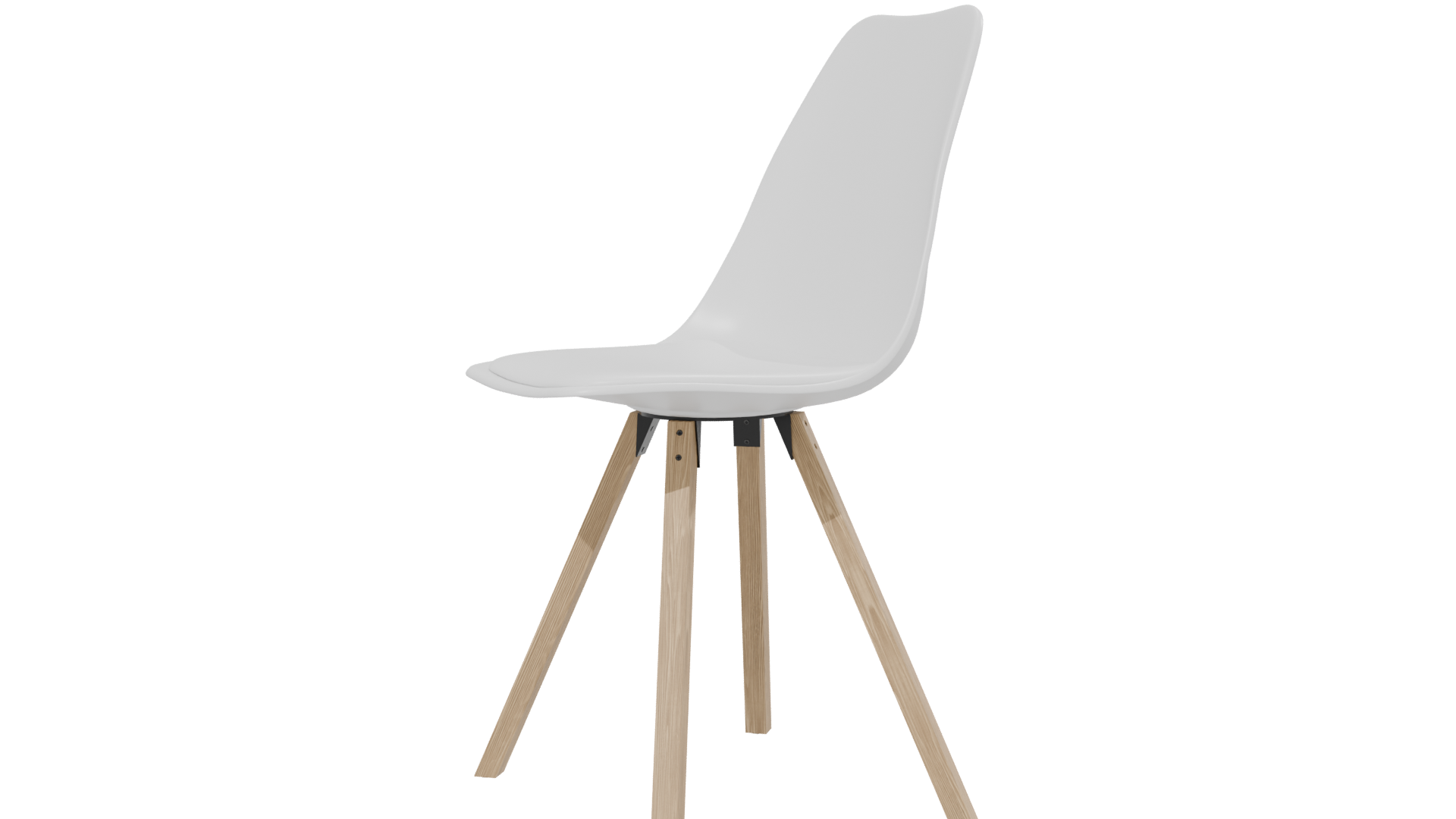 Glossy Modern Dining Chair 3D - Professional 3D Model Render 13