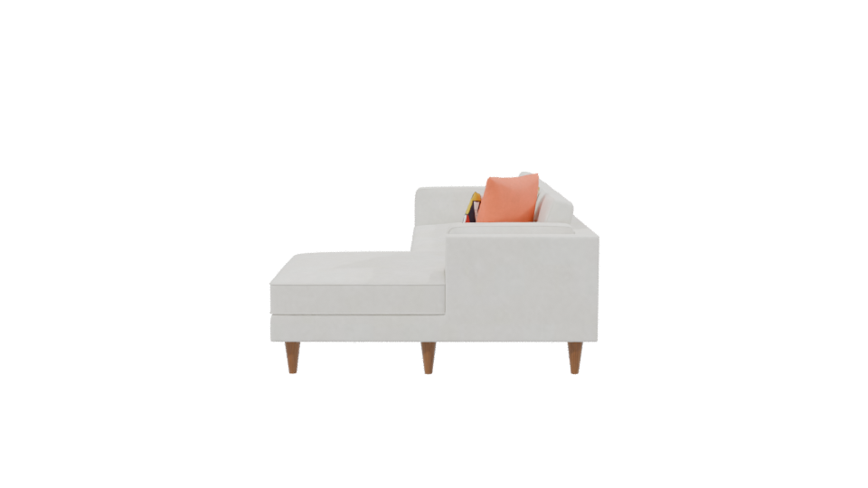 Modern Sectional Sofa 3D Model - Professional 3D Model Render 2