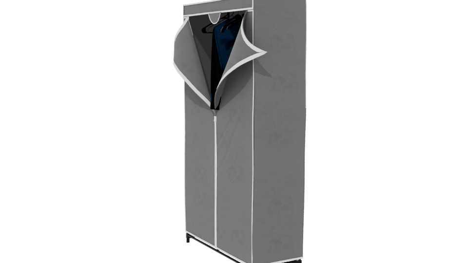 Stylish Fabric Garment Rack 3D - Professional 3D Model Render 13