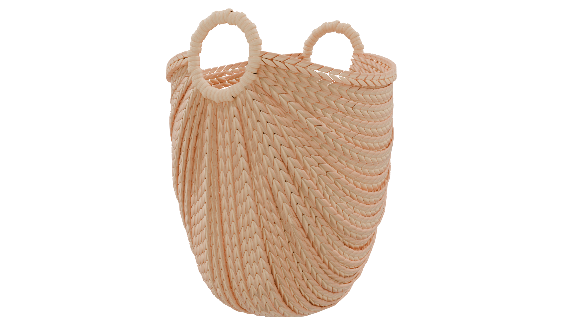 Elegant Woven Storage Basket 3D - Professional 3D Model Render 9