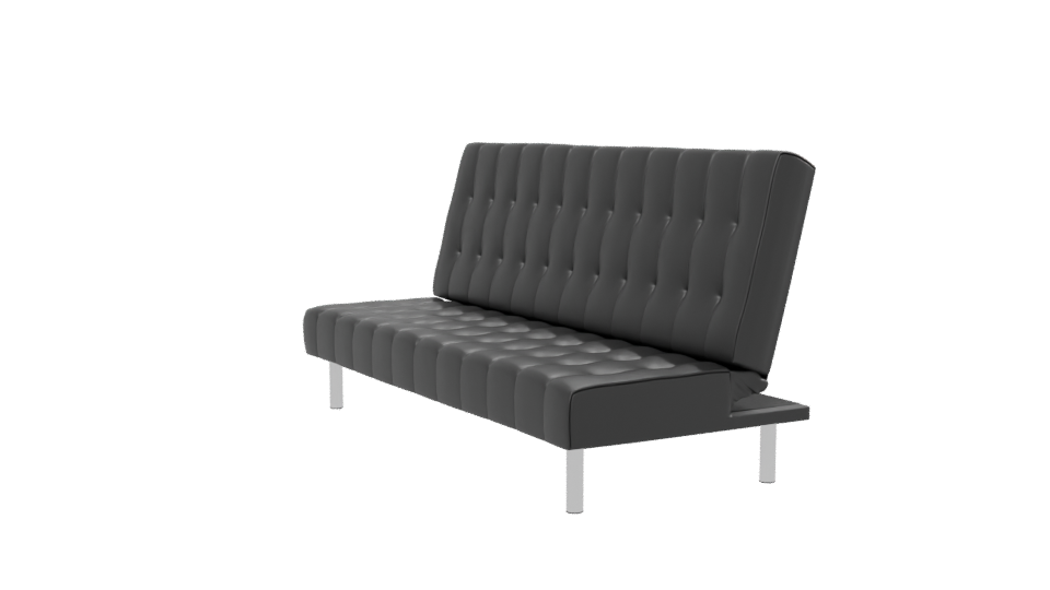 Contemporary Black Sofa Bed 3D Model - Professional 3D Model Render 13
