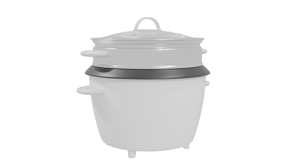 Versatile Electric Steamer Model - Professional 3D Model Render 4