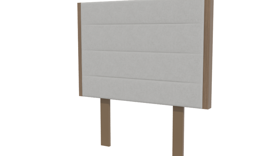 Budapest Gray Headboard 3D Model - Professional 3D Model Render 12