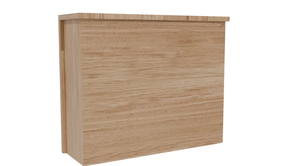 Modern Wooden GAVETERO 3D Model - Professional 3D Model Render 4