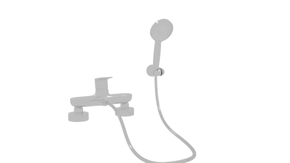 Stylish Shower Head Assembly 3D - Professional 3D Model Render 10