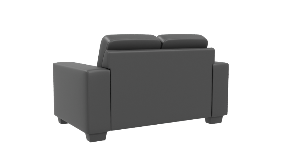 Minimalist Fabric Loveseat 3D Model - Professional 3D Model Render 4