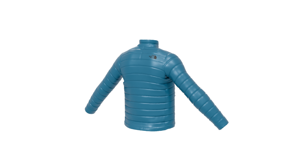 Stylish Insulated Puffer Jacket 3D Model - Professional 3D Model Render 6