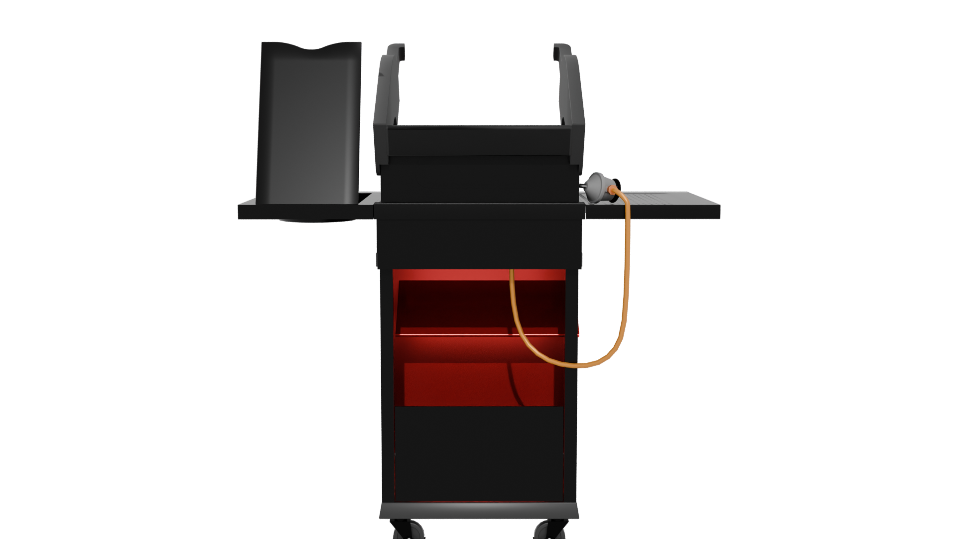 Sleek Outdoor Gas Grill 3D - Professional 3D Model Render 5