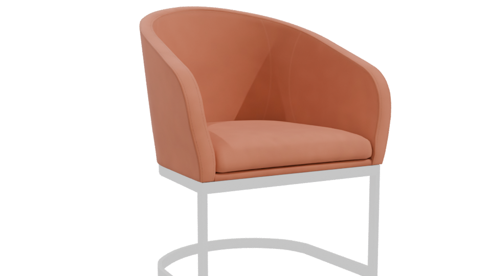 Chic Modern Accent Chair 3D - Professional 3D Model Render 10