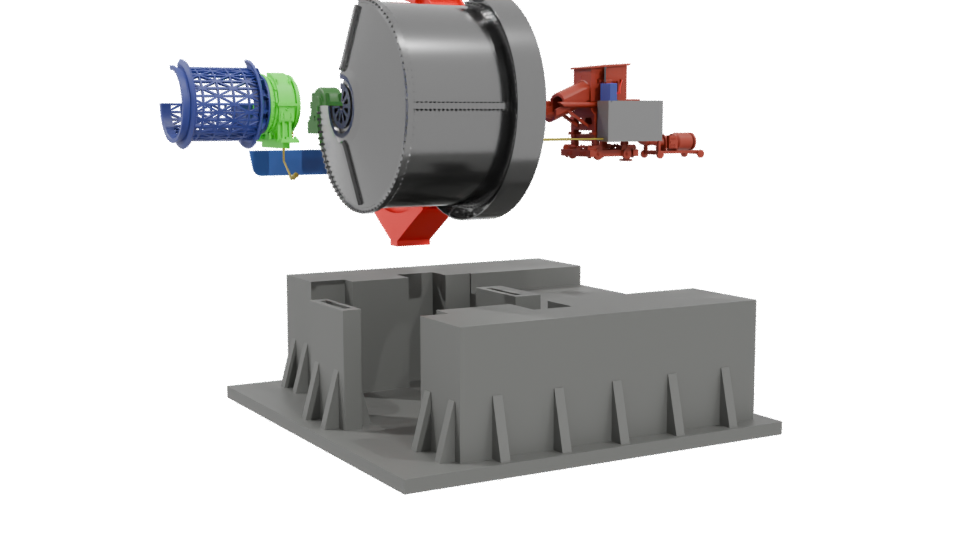 Industrial Machine Model 3D - Professional 3D Model Render 4