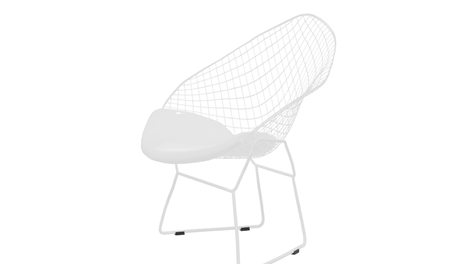 Stylish Wire Mesh Lounge Chair 3D Model - Professional 3D Model Render 13