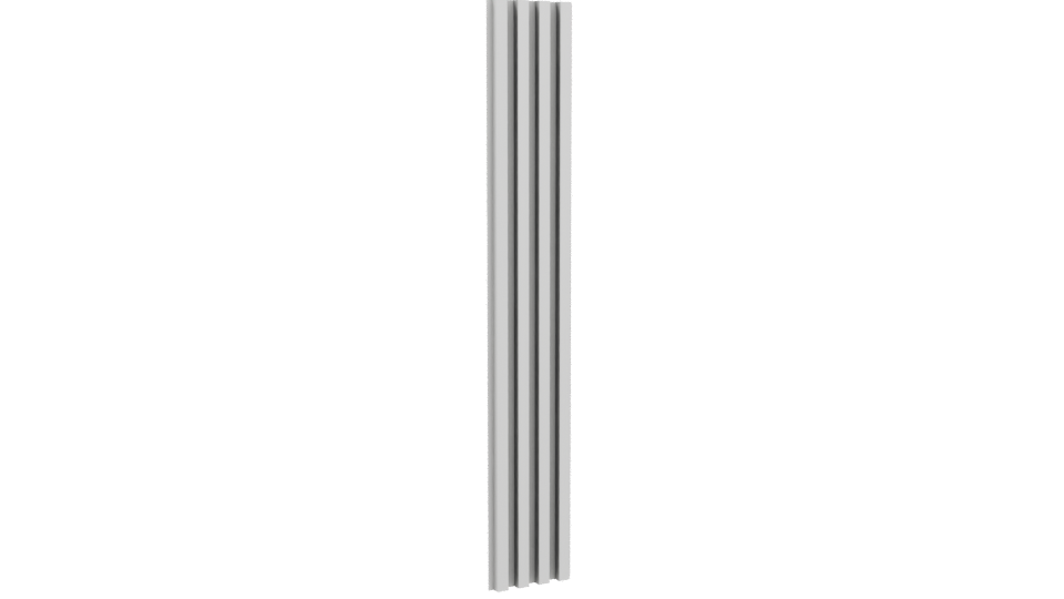 Stylized Vertical Panel 3D Model - Professional 3D Model Render 4