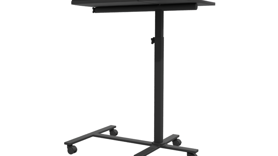 Adjustable Rolling Laptop Table 3D - Professional 3D Model Render 12