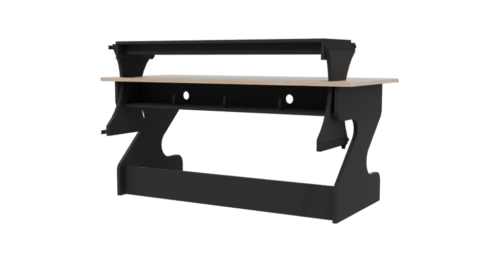 Stylish Modern Office Desk 3D - Professional 3D Model Render 6