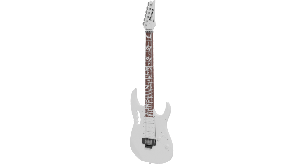 Stylized Electric Guitar 3D Model - Professional 3D Model Render 12
