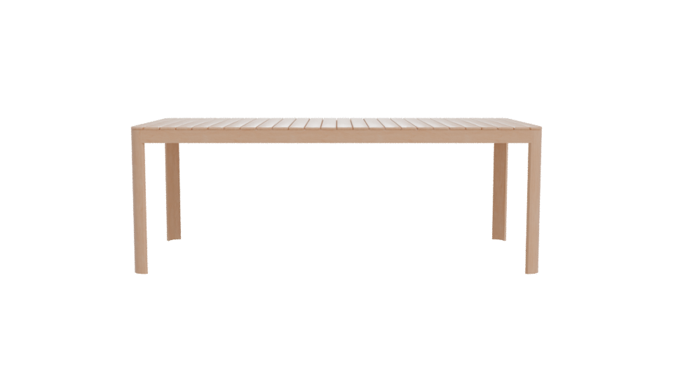 Stylish Outdoor Dining Table 3D - Professional 3D Model Render 11