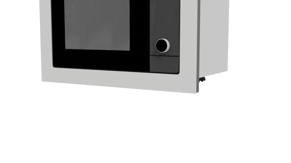 Sleek Modern Microwave Oven 3D Model - Professional 3D Model Render 12