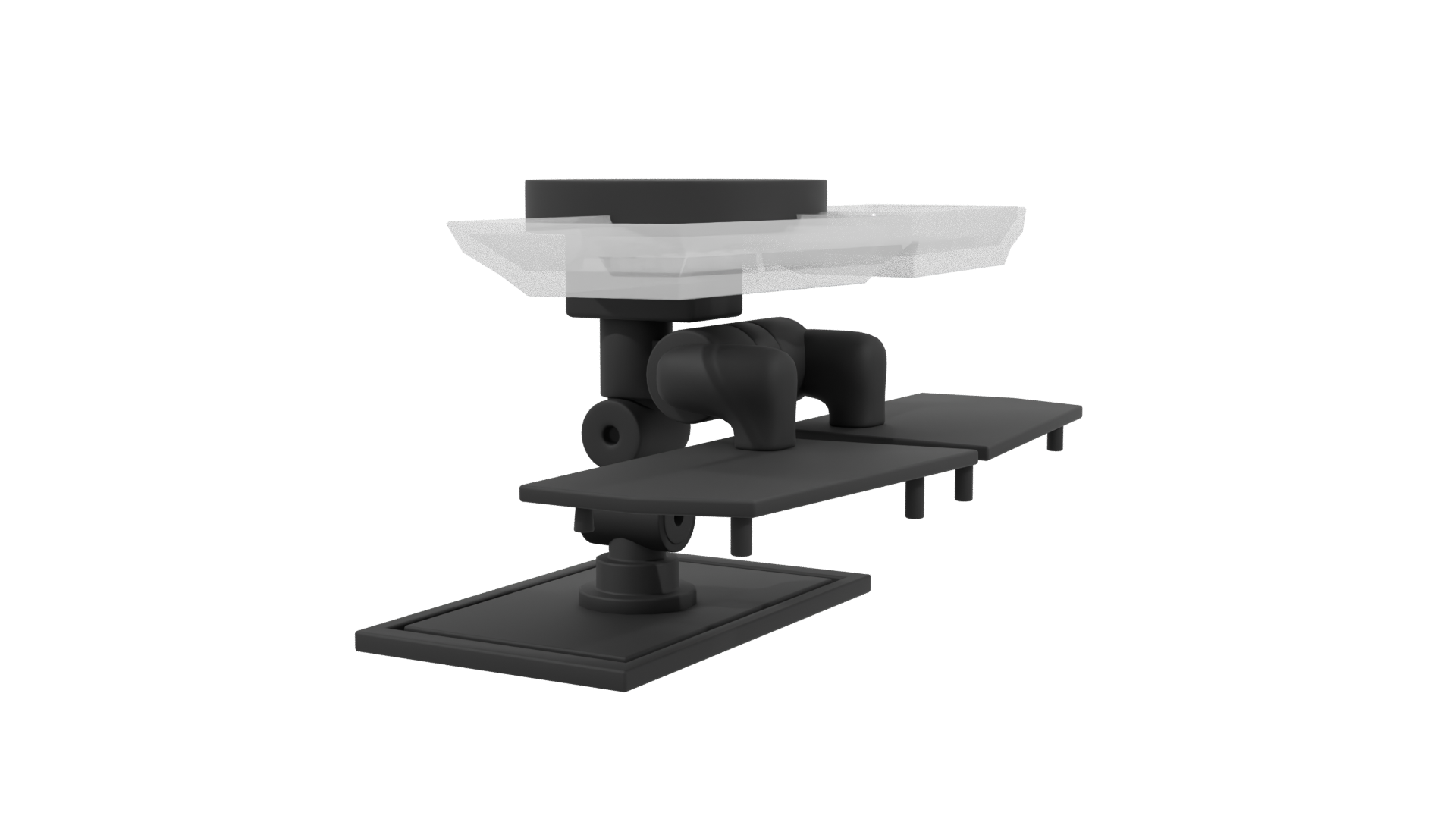 Stylized Modern Desk Lamp 3D Model - Professional 3D Model Render 3