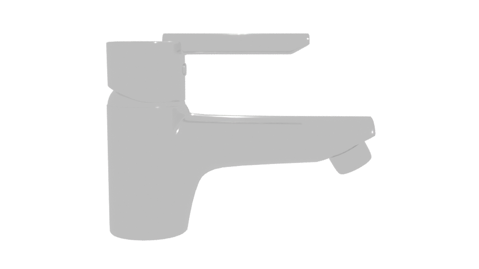 Sleek Modern Kitchen Faucet 3D Model - Professional 3D Model Render 11