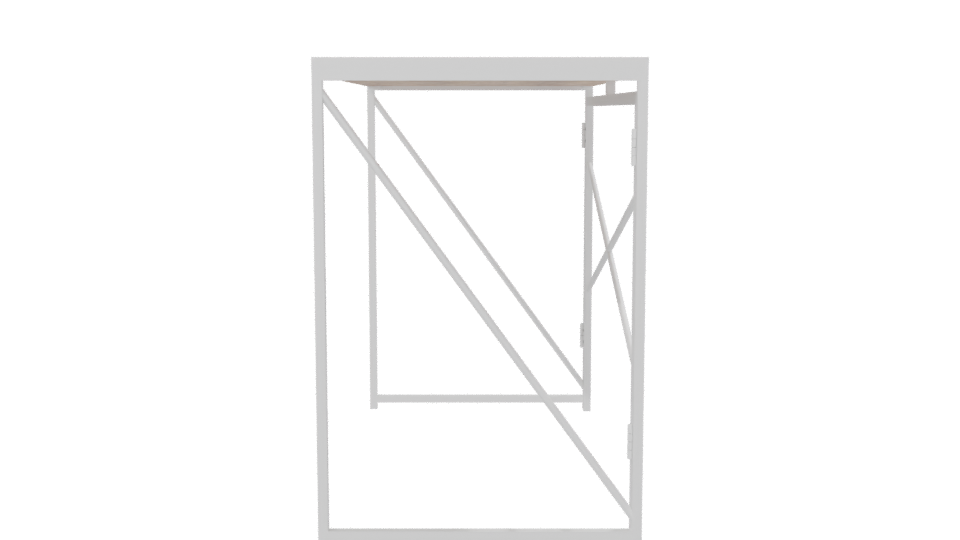 Modern Minimalist Desk 3D Model - Professional 3D Model Render 2