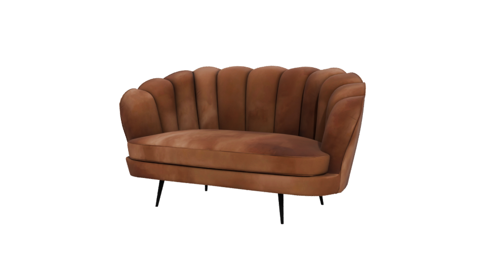Stylish Love Seat 3D Model - Professional 3D Model Render 12
