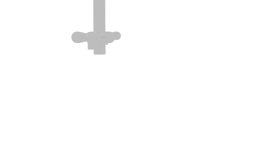 Stylish Metal Kitchen Faucet 3D Model - Professional 3D Model Render 8